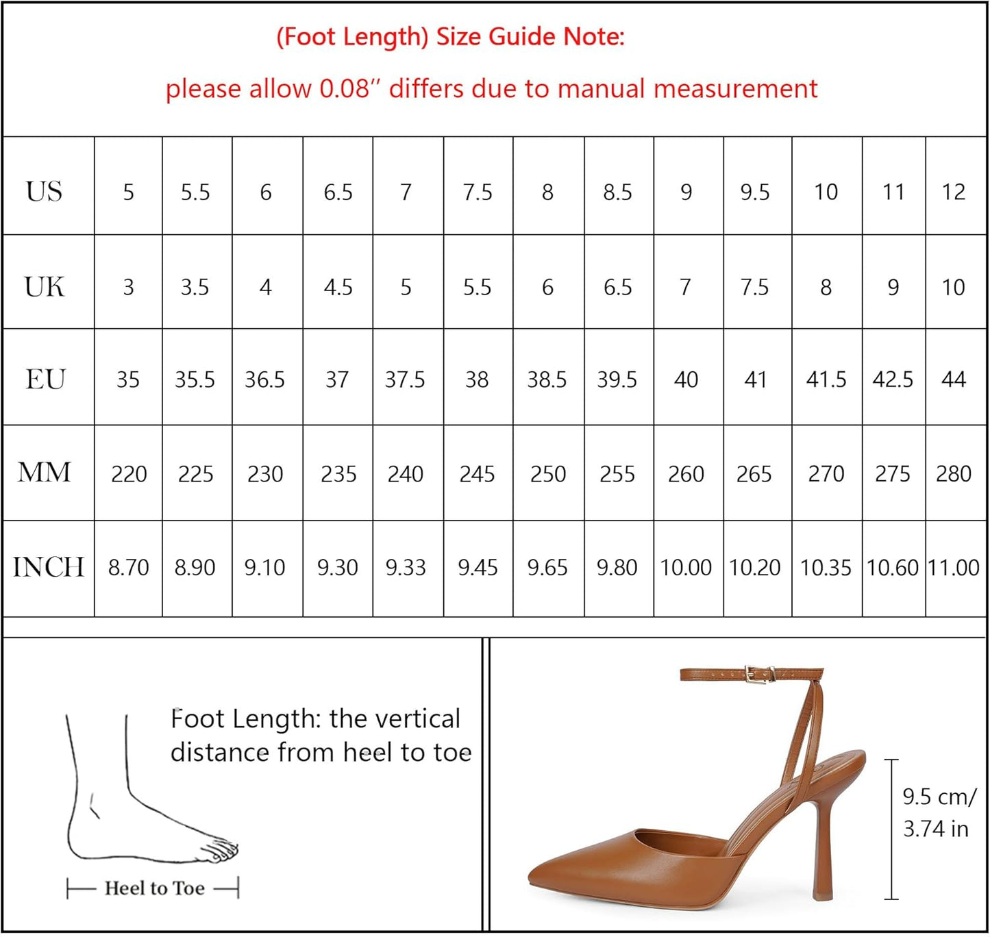 Women's Closed Toe Ankle Strap Stiletto Heels - Pointed Toe Wedding Dress Pumps