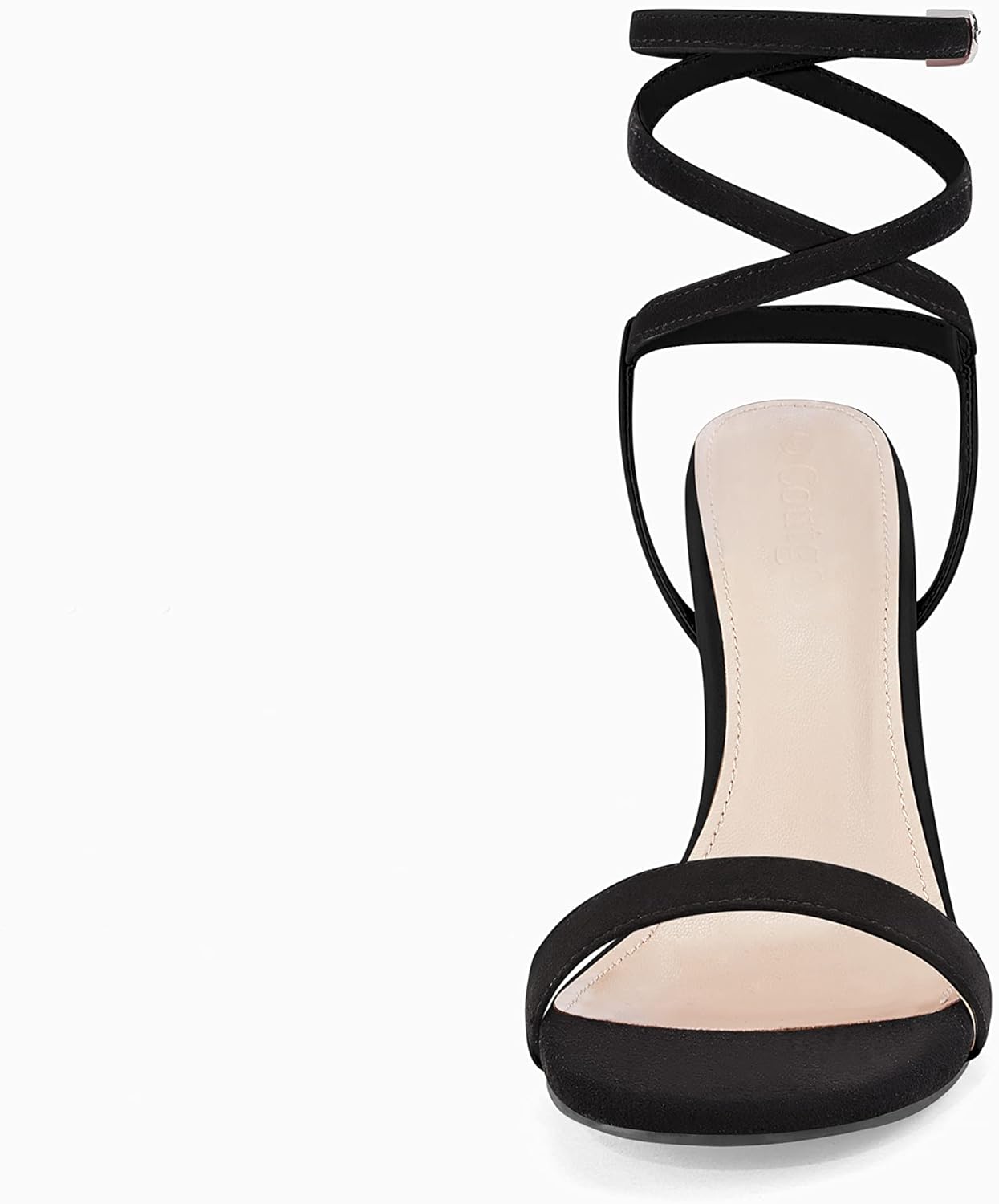 Women's Strappy Lace-Up High Heeled Sandals with Ankle Strap for Summer Dresses