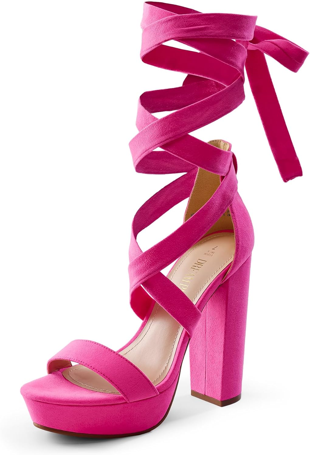 High Heels Chunky Block Platform Heels for Women Strappy Gladiator Sexy Open Toe Heels Dressy Pumps Sandals