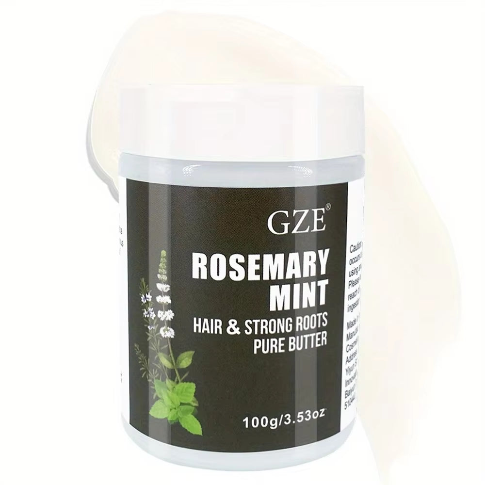 Rosemary Mint Hair & Strong Roots Butter - Natural Hair Growth & Damage Repair Treatment for Stronger, Healthier Hair
