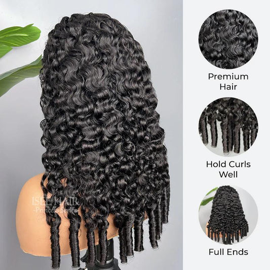 【Wear Go V Part】Isee HAIR 180% Density Burmese Curly Wear Go V Part Invisifit Strap Flip over Wig for Beginners#Iseehairbeauty#Fallfreshness