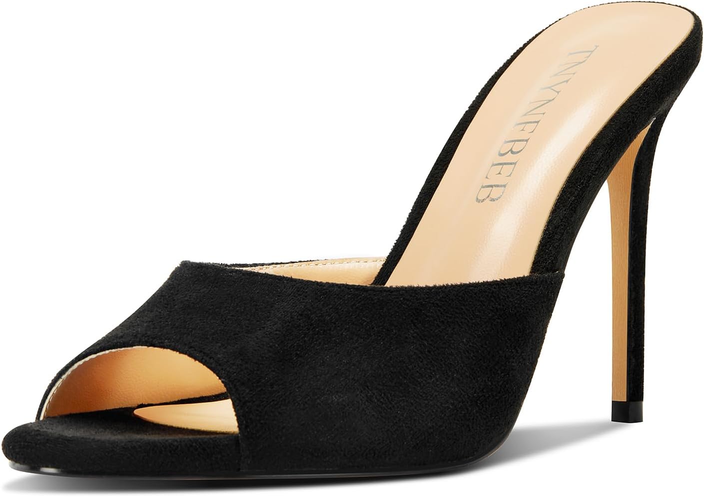 Women's Classic Stiletto High Heel Peep Toe Slingback Sandals - 3.9 Inches Heels for Weddings and Office Wear