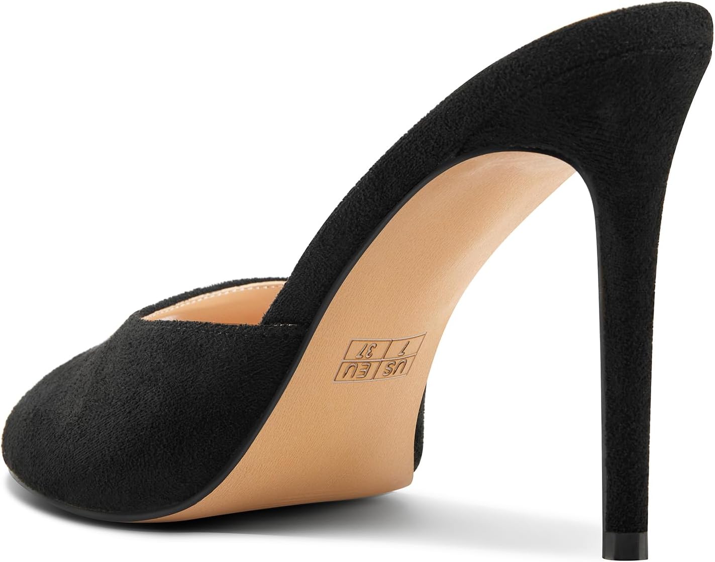 Women's Classic Stiletto High Heel Peep Toe Slingback Sandals - 3.9 Inches Heels for Weddings and Office Wear