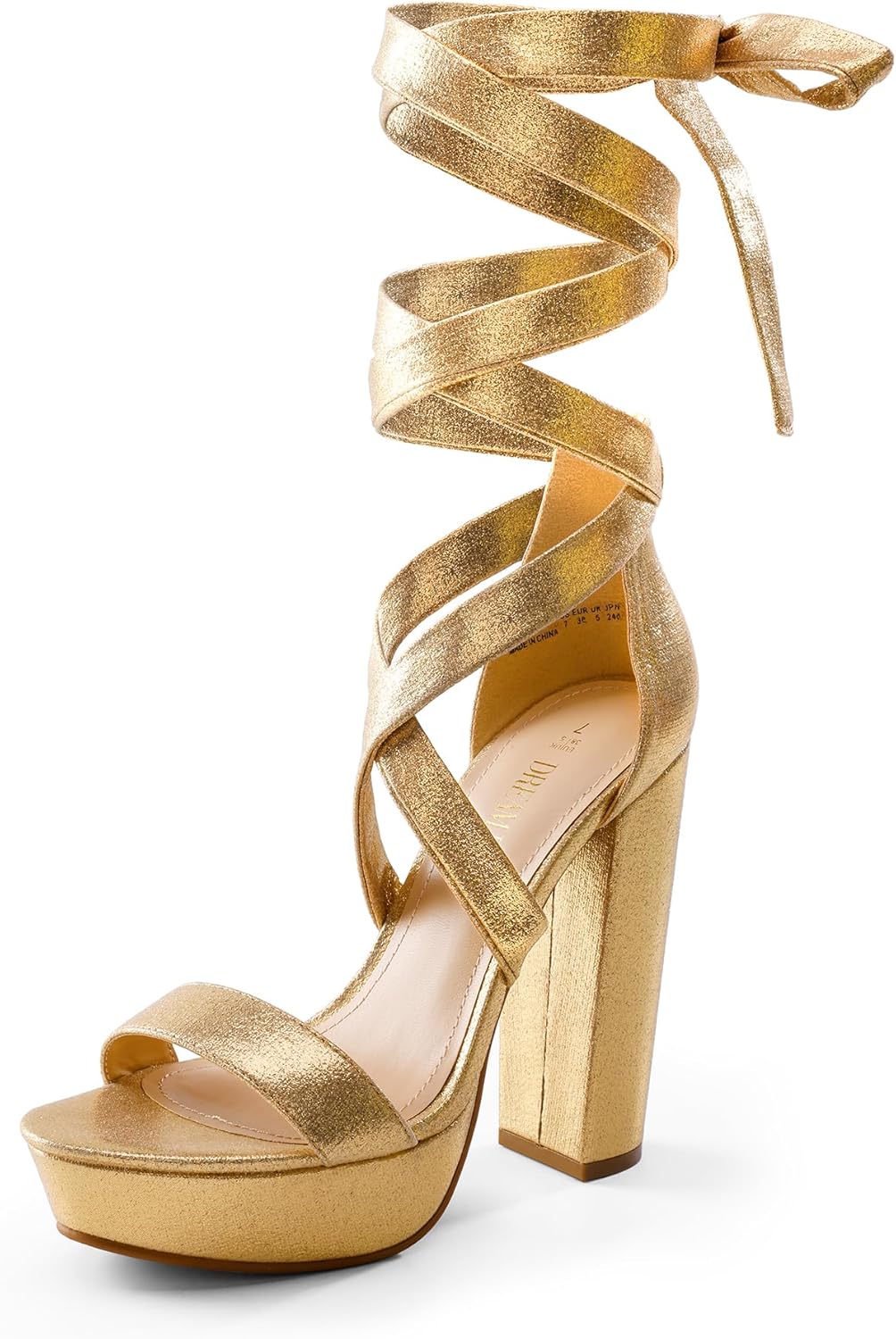 High Heels Chunky Block Platform Heels for Women Strappy Gladiator Sexy Open Toe Heels Dressy Pumps Sandals