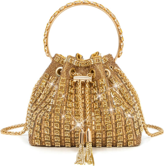 Elegant Rhinestone Evening Clutch Bag for Women – Sparkly Handbag for Parties, Proms, Cocktails, and Weddings