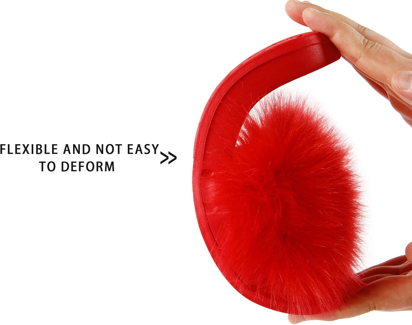 Women'S Faux Fur Slides, Open Toe Cute Fur Slippers, Indoor or Outdoor Comfortable Furry Slide Sandals with Fluffy Fur