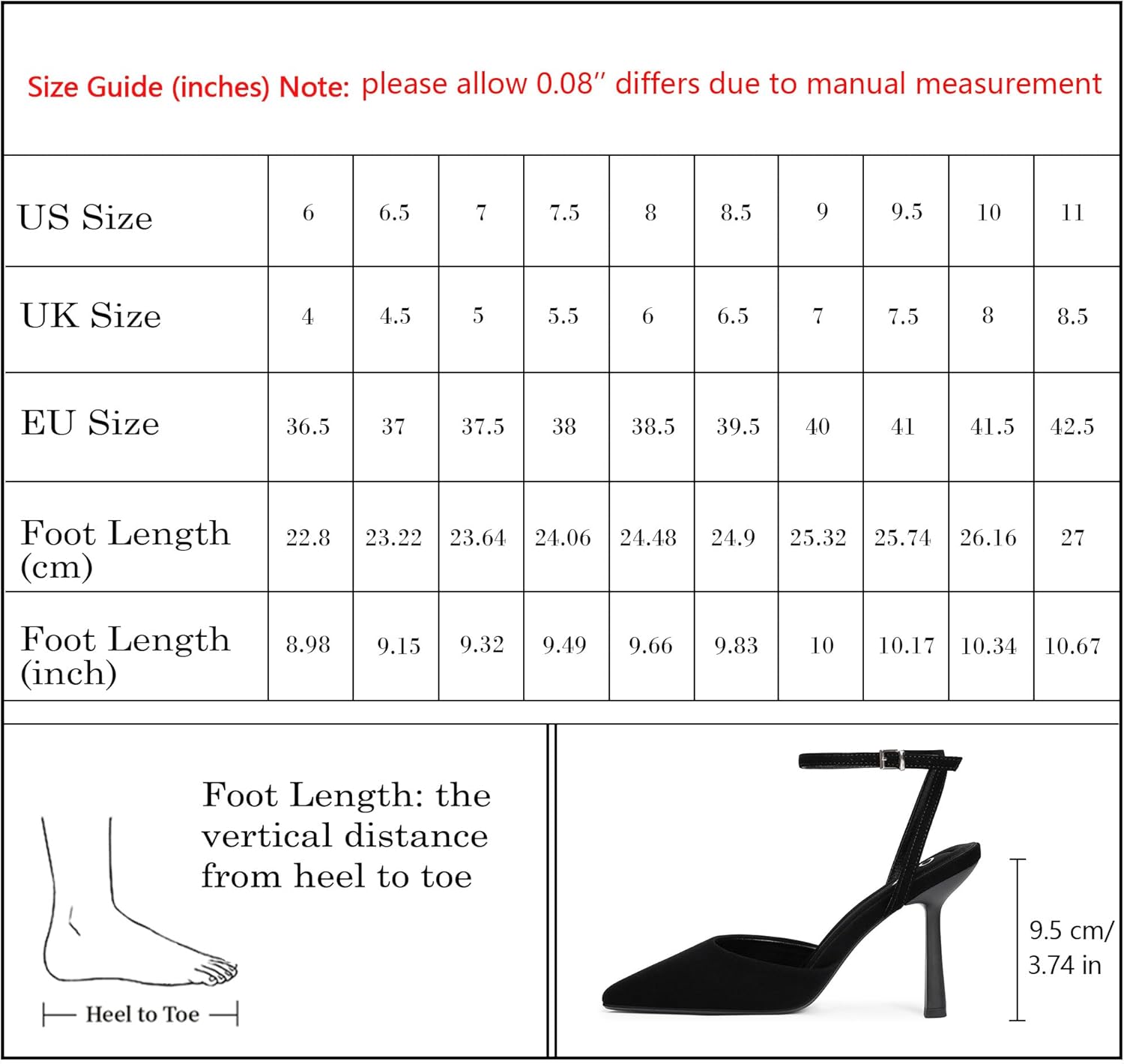 Women's Closed Toe Ankle Strap Stiletto Heels - Pointed Toe Pumps for Weddings and Formal Occasions