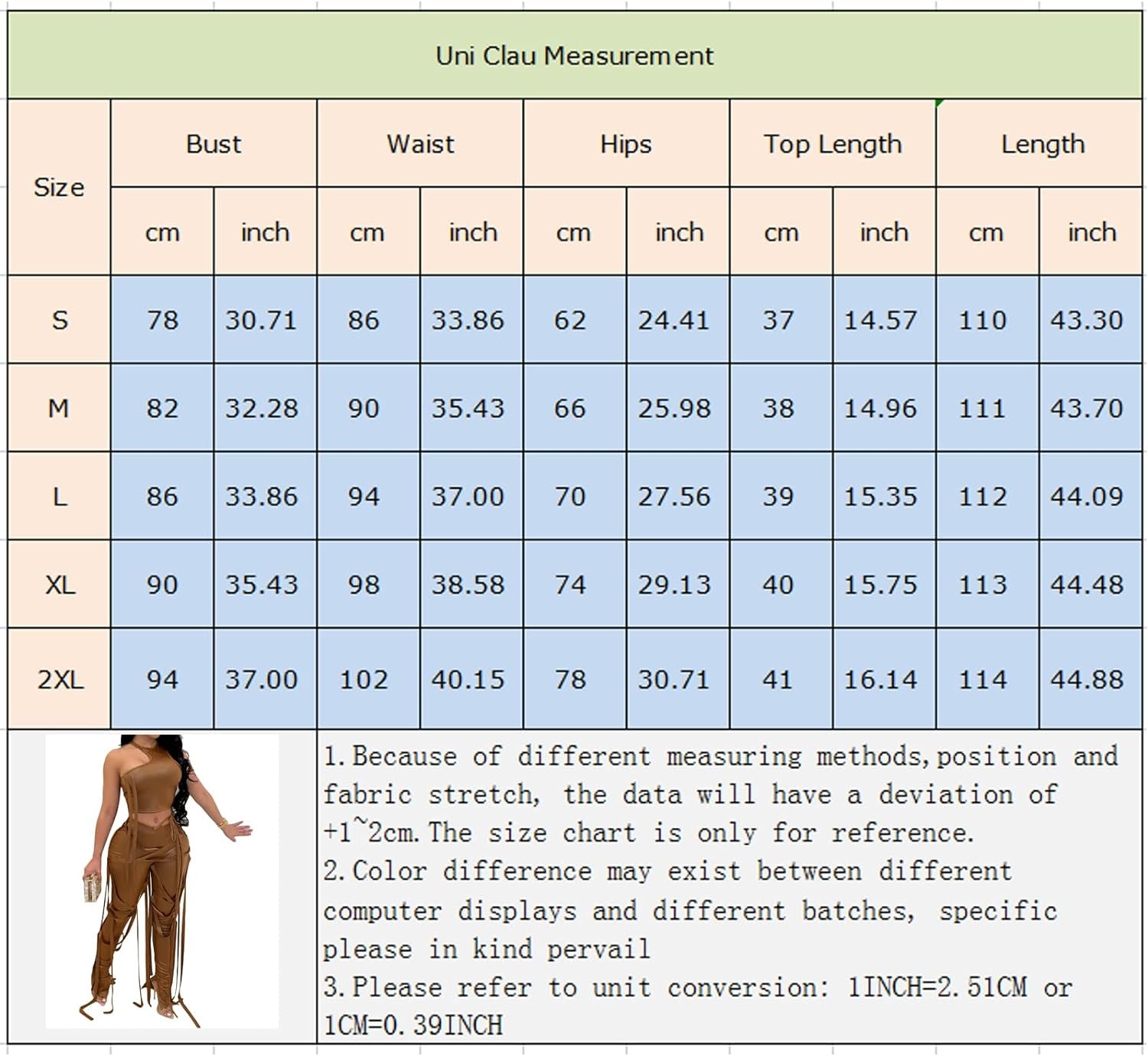 Women's Khaki PU Leather Two-Piece Set: Irregular Sleeveless Tank Top with Lace-Up Bodycon Split Pants - Size XL