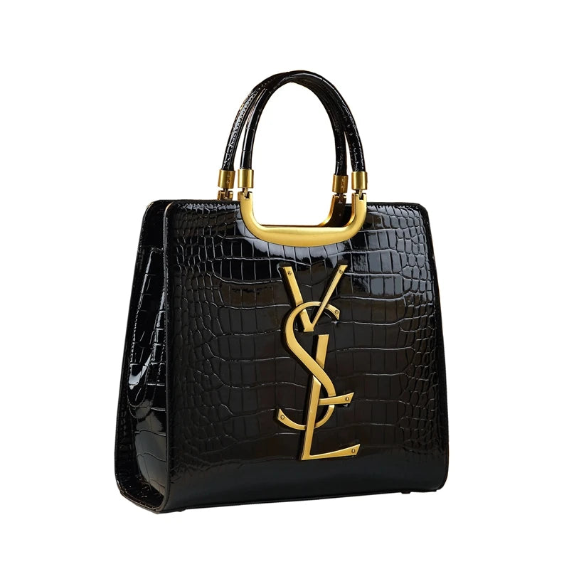Premium Crocodile Print Handbag - 2024 Autumn/Winter Women's Fashion Tote and Crossbody Bag