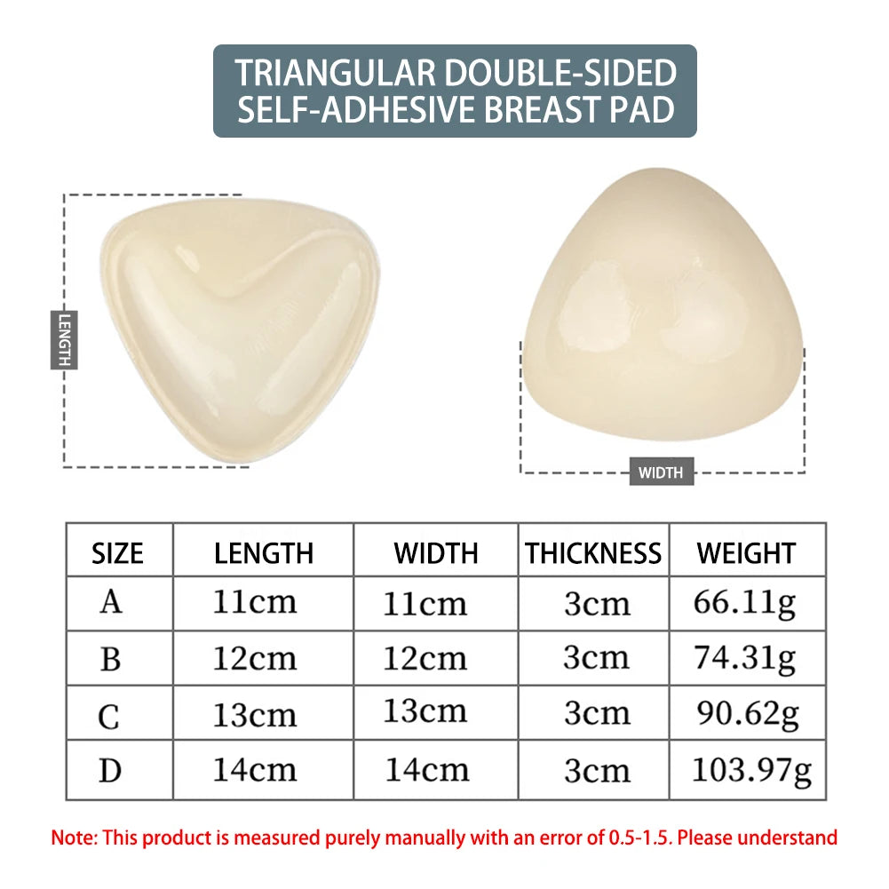 Double-Sided Bra Inserts for Enhanced Comfort and Full Coverage - Reusable Push-Up Pads for Instant Lift
