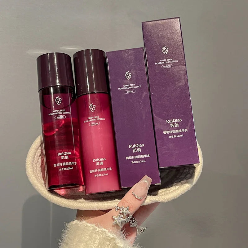 Advanced Grape Seed Firming & Moisturizing Essence Emulsion for Skin Care - Brightening, Hydrating, and Anti-Aging Formula