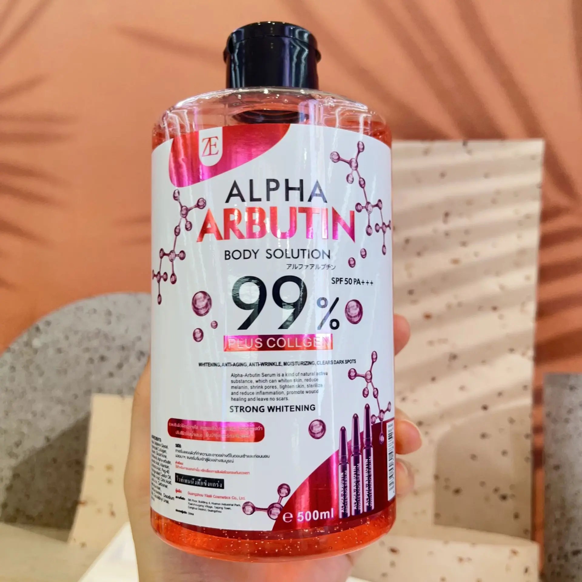 Alpha Arbutin AHA Serum for Brightening and Hydrating Face and Body, Enhancing Radiance in Darker Skin Tones