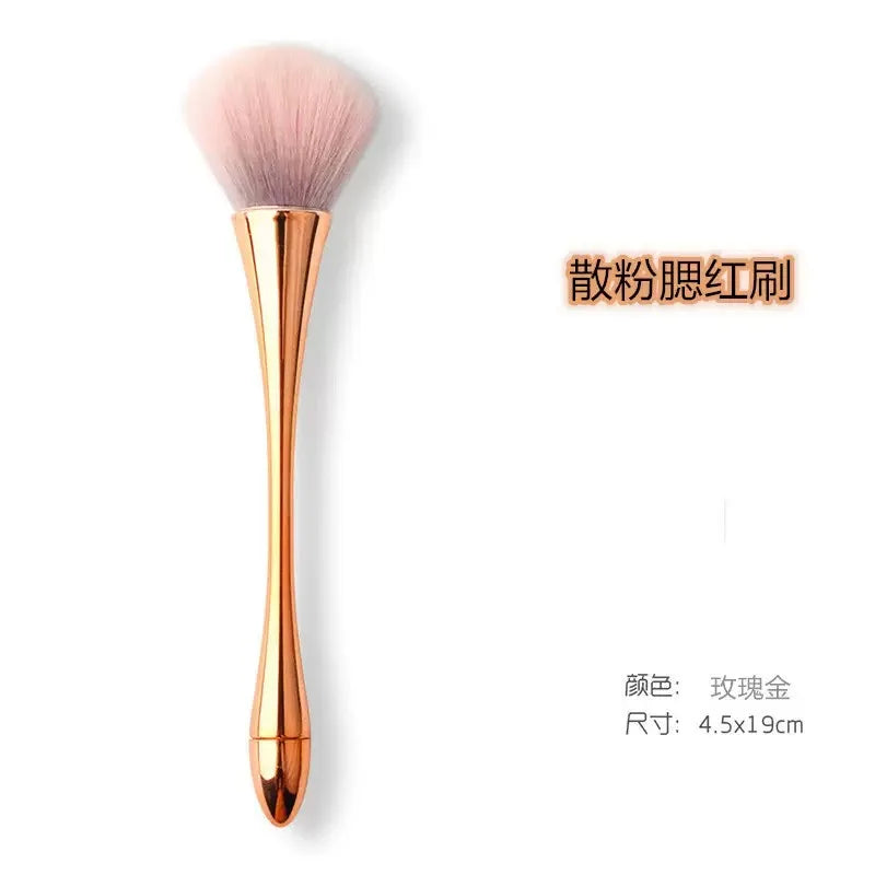 1Pc Big Size Soft Fluffy Glitter Powder Professional Brush Nail Dust Cleaning Brush Women Girls Manicure DIY Make up Beauty Tool