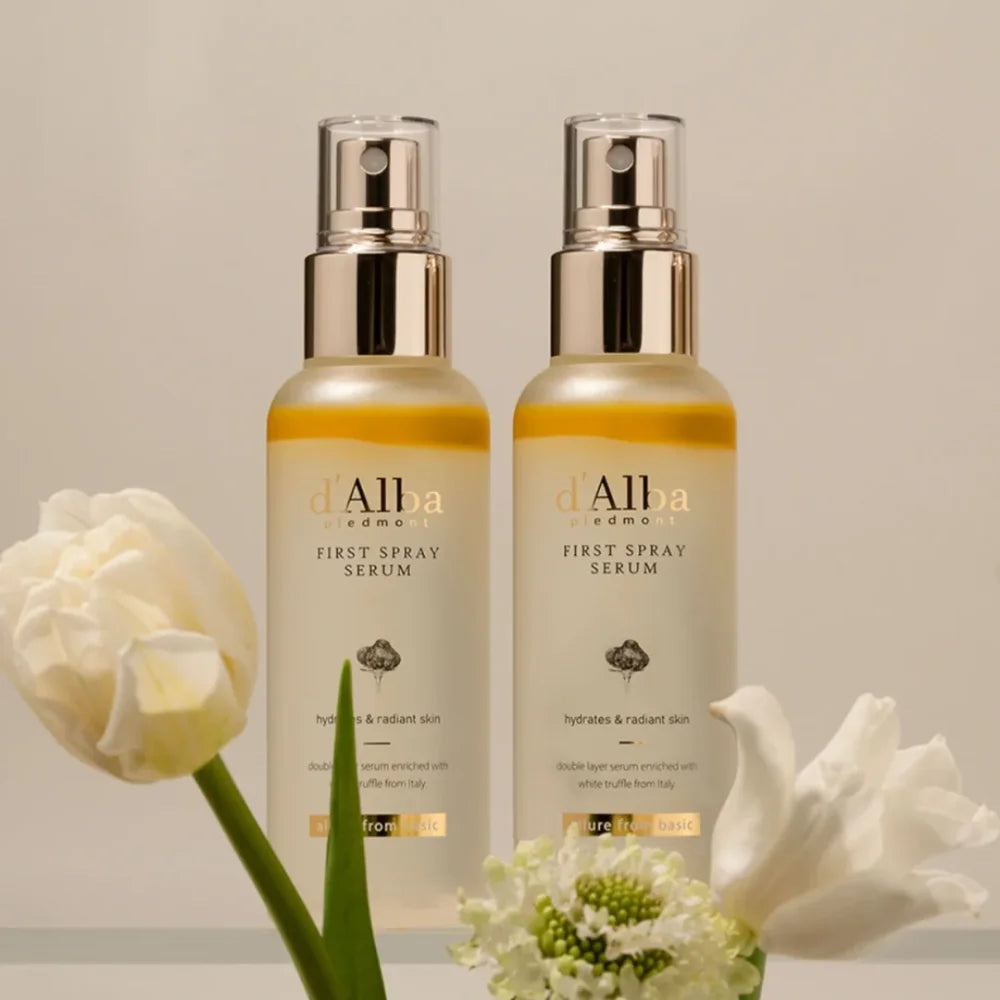 "D'Alba White Truffle Initial Mist Facial Moisturizer - Light-weight Face Moisturizing White Truffle Sunscreen for Soothing Skin Care