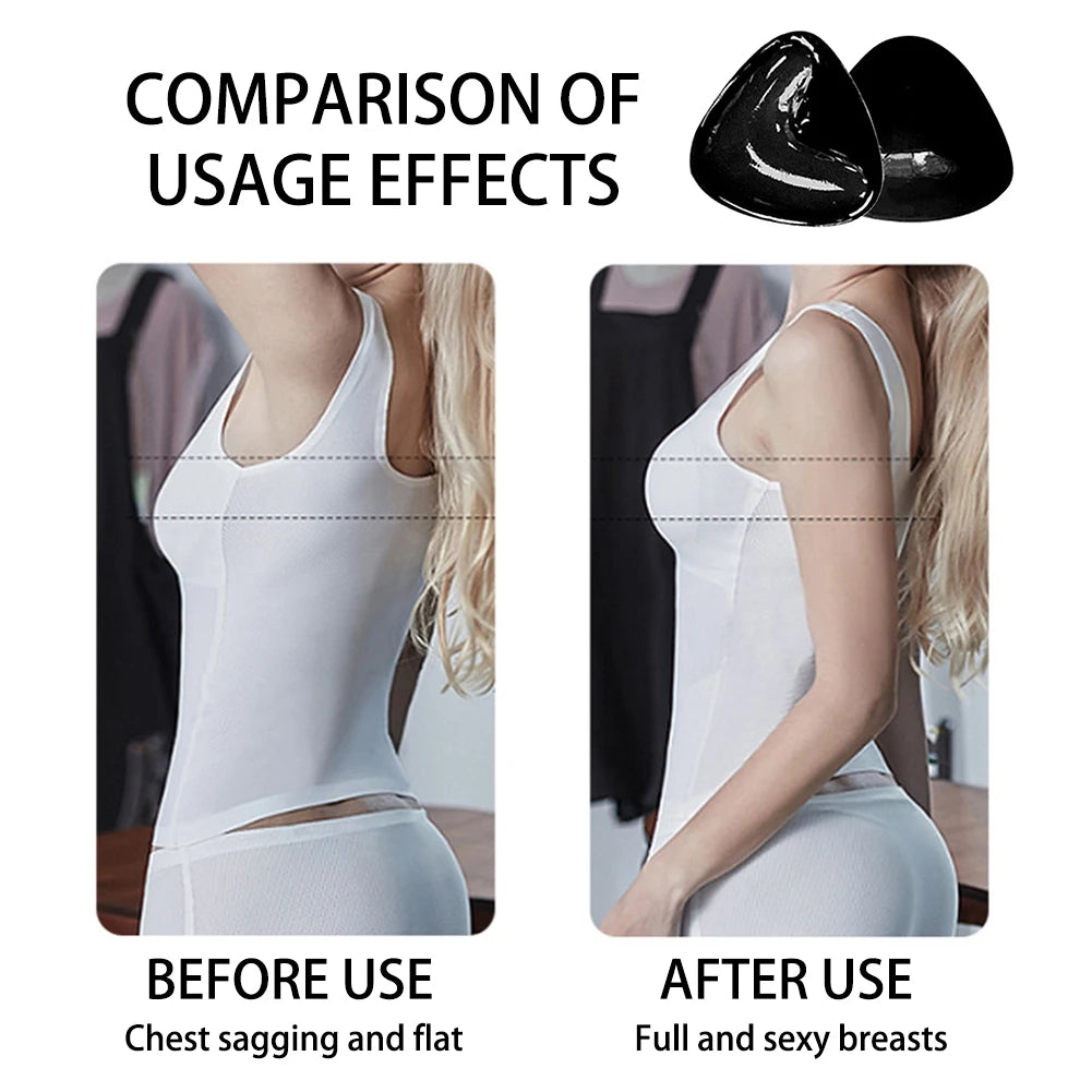 Double-Sided Bra Inserts for Enhanced Comfort and Full Coverage - Reusable Push-Up Pads for Instant Lift