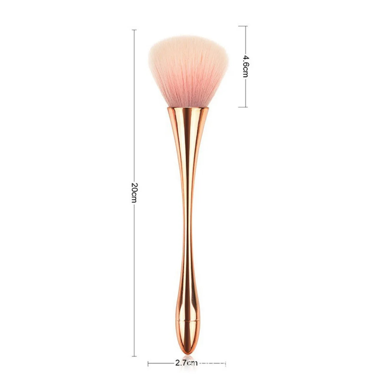 1Pc Big Size Soft Fluffy Glitter Powder Professional Brush Nail Dust Cleaning Brush Women Girls Manicure DIY Make up Beauty Tool