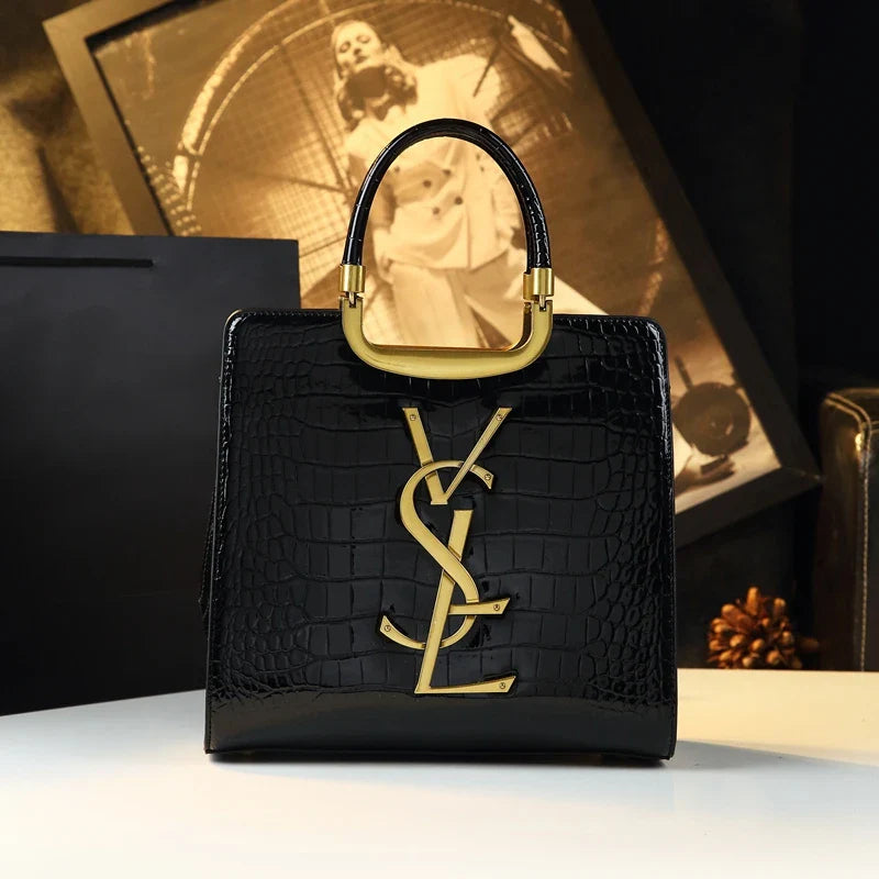 Premium Crocodile Print Handbag - 2024 Autumn/Winter Women's Fashion Tote and Crossbody Bag