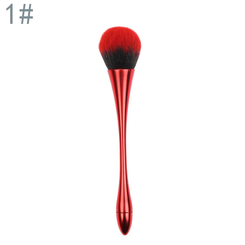 1Pc Big Size Soft Fluffy Glitter Powder Professional Brush Nail Dust Cleaning Brush Women Girls Manicure DIY Make up Beauty Tool