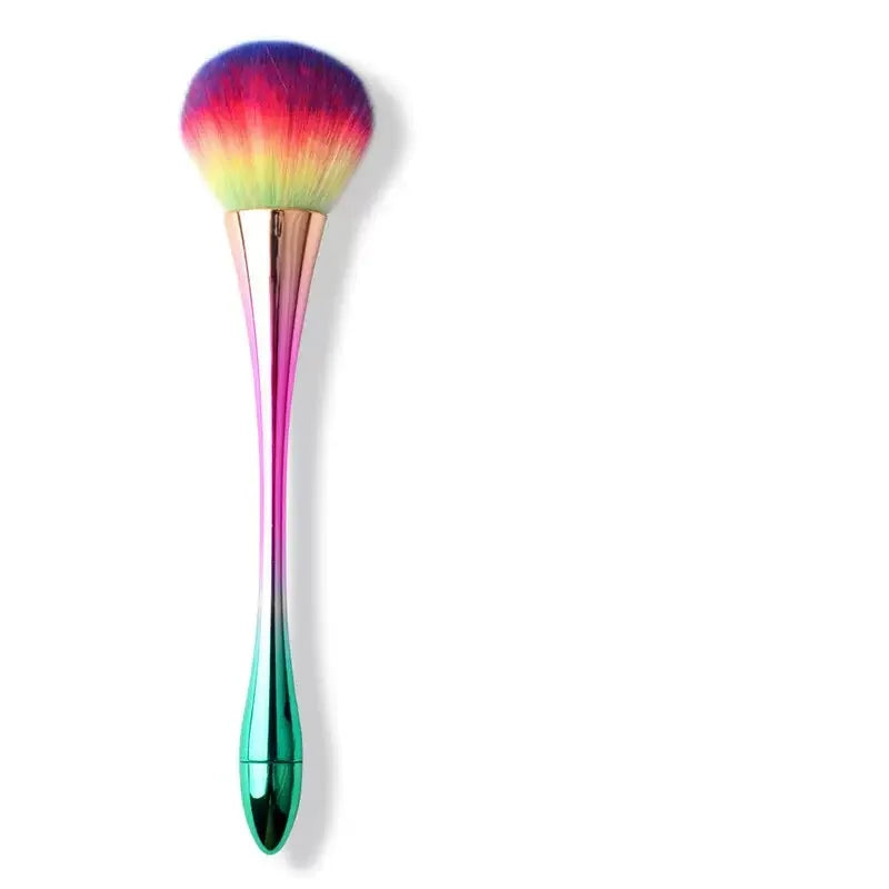 1Pc Big Size Soft Fluffy Glitter Powder Professional Brush Nail Dust Cleaning Brush Women Girls Manicure DIY Make up Beauty Tool