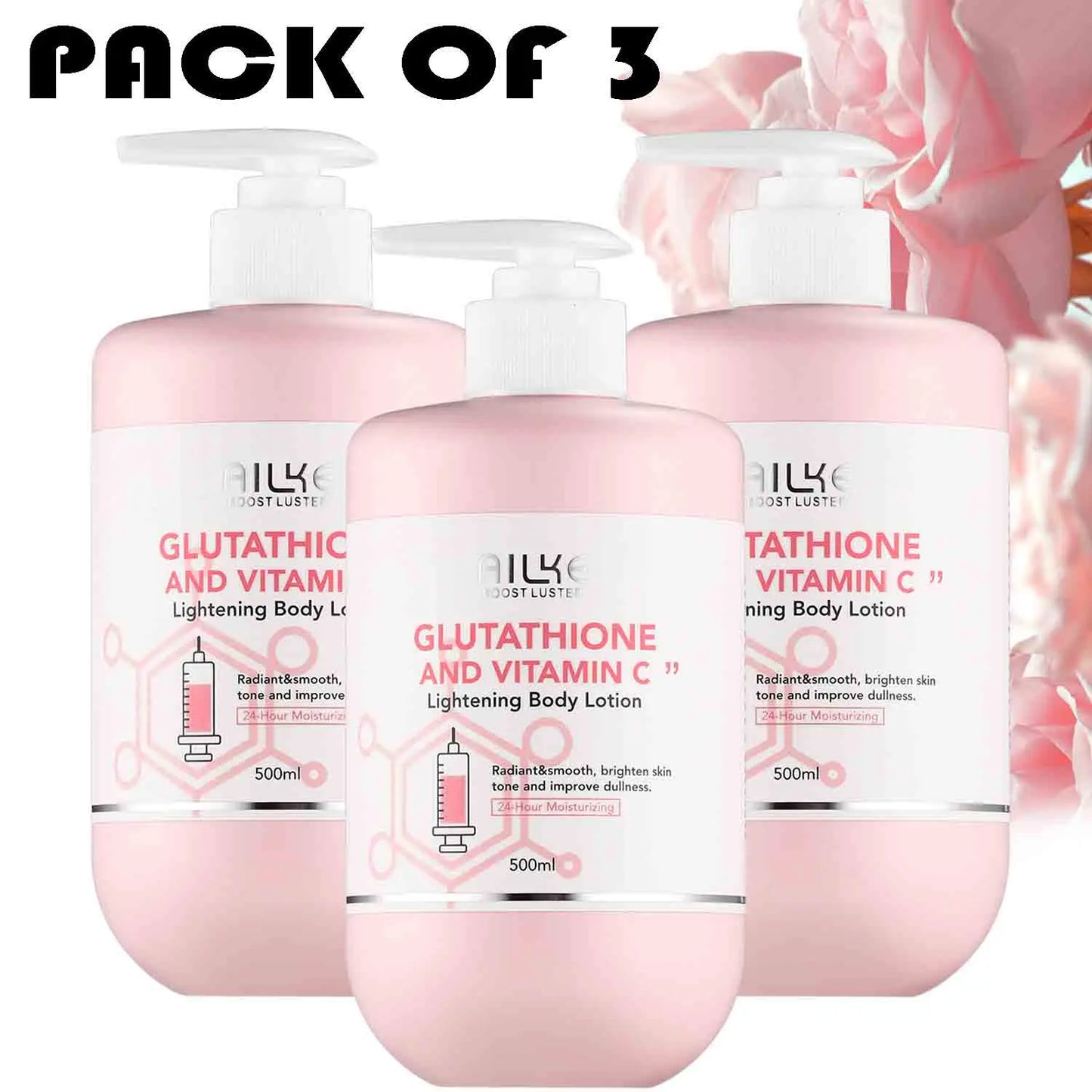 Advanced Whitening Skin Care Set with Glutathione and Vitamin C for Brighter, Smoother Skin, Dark Spot Reduction, and Deep Moisturization