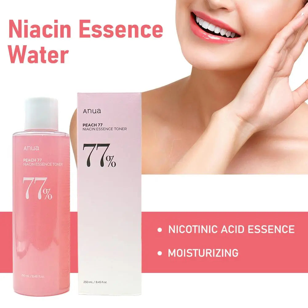 Anua Peach 77% Niacinamide Toner Brightening Skin Tone Anti-Aging Essence Moisturizing Calming Sensitive Skin Essence Skin Care