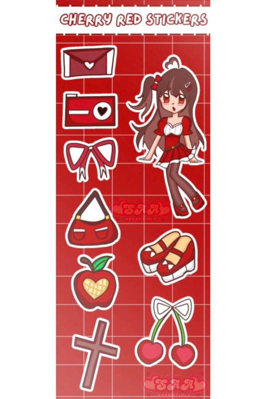 Cherry Red Stickers