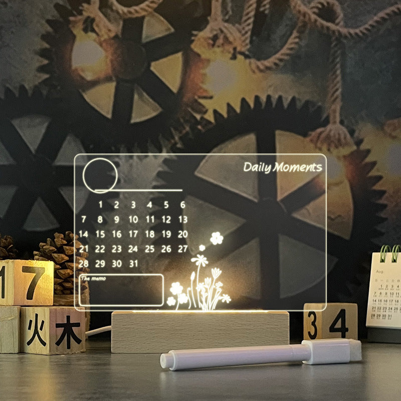 USB Message Board Holiday Light with Pen Gift For Children Girlfriend Decoration Night Lamp