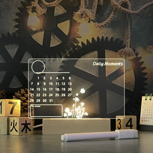 USB Message Board Holiday Light with Pen Gift For Children Girlfriend Decoration Night Lamp