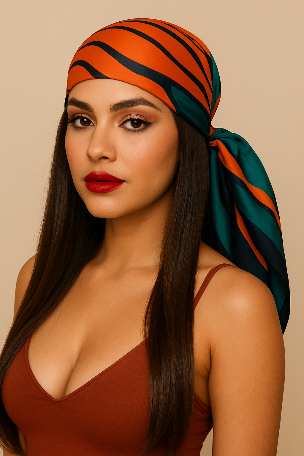 2023 Luxury Silk Square Scarf for Women - Cat Design Neck Tie, Hair Band, Beach Hijab, Kerchief, Headband, Bandana, Foulard (70cm)